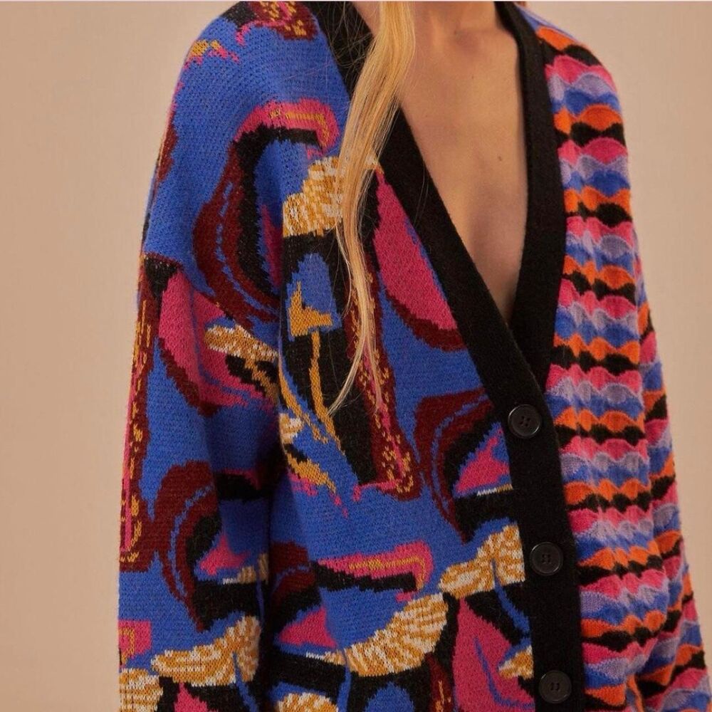 Farm-rio Women's multi Cardigan - Picture 1 of 3